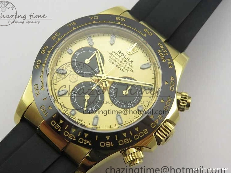 Best AAA Replica Sites YG (Free Black Noob V3 Edition SS Best Strap Strap) Dial Vibrant Daytona YG 116518 904L Plated Extra on 3208 Rubber 1:1 Black SA4130 Case 0117